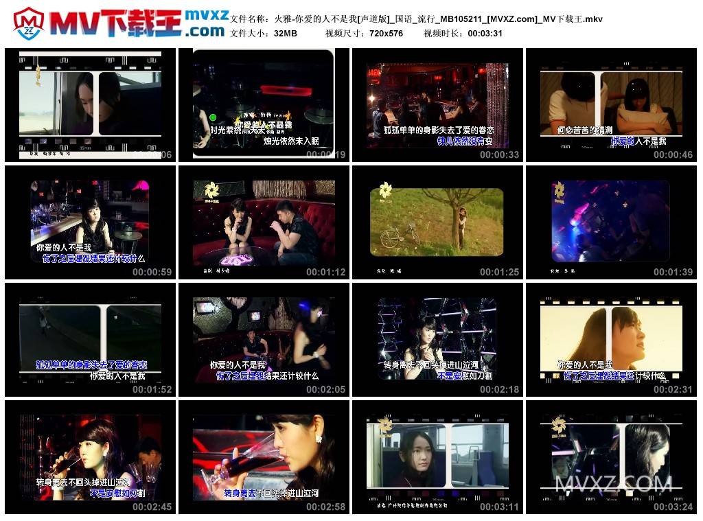 火雅-你爱的人不是我[声道版]_国语_流行_MB105211